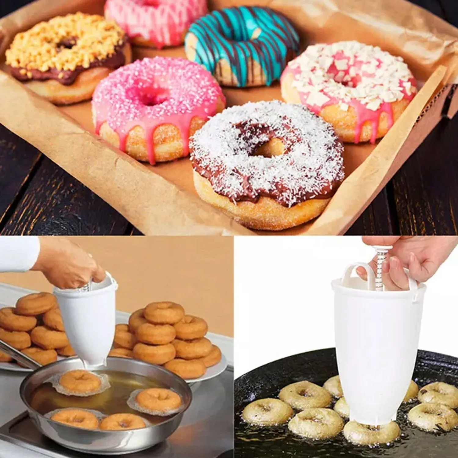 0689 MEDUWADA MAKER MINI DONUT MAKER DISPENSER PLASTIC ( 1 PC )