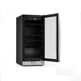 15 In. 46-Bottle Wine and Refrigerator 100-Can Beverage Cooler Built-In Freestanding Beverage