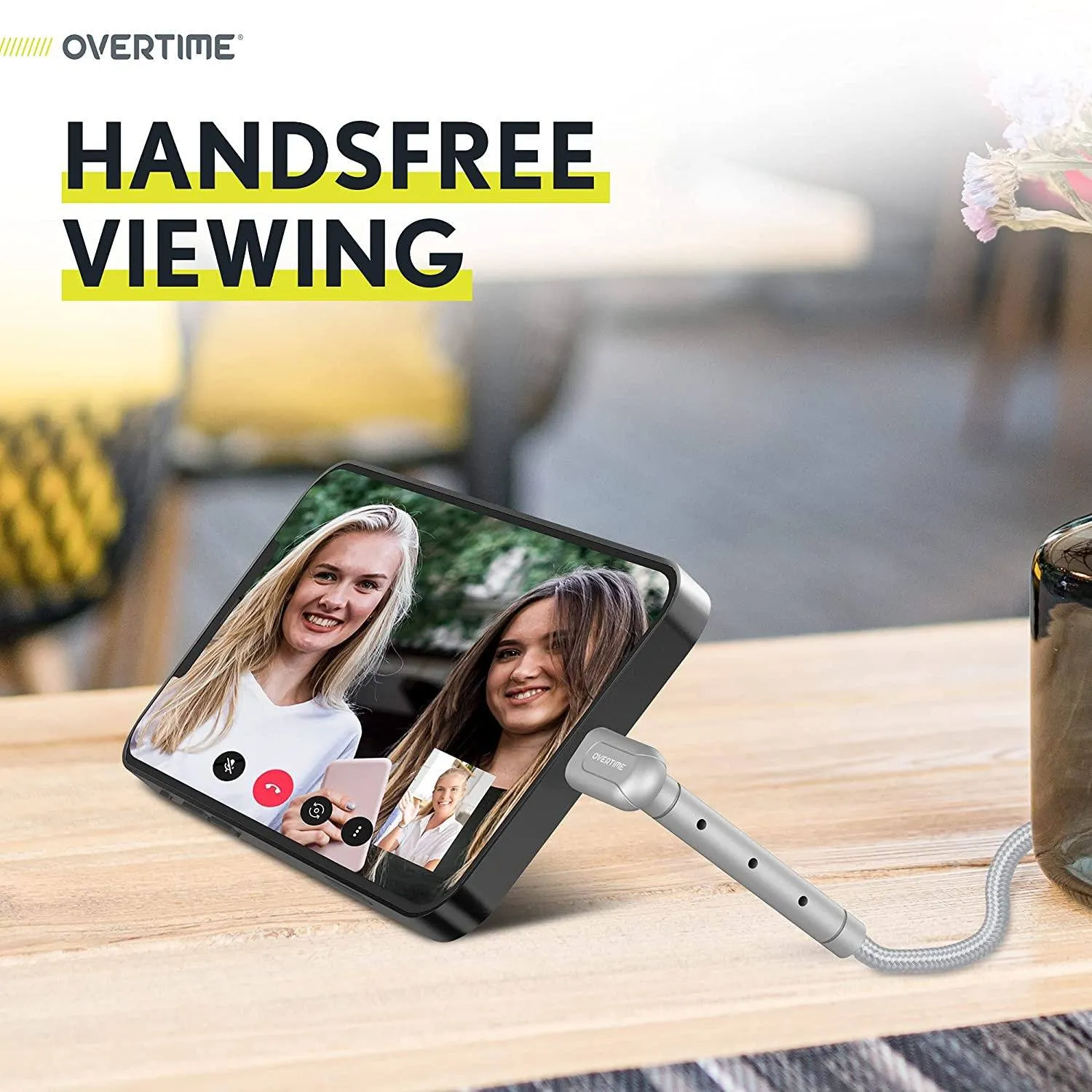 2-in-1 Charging Cable with Built-in Stand