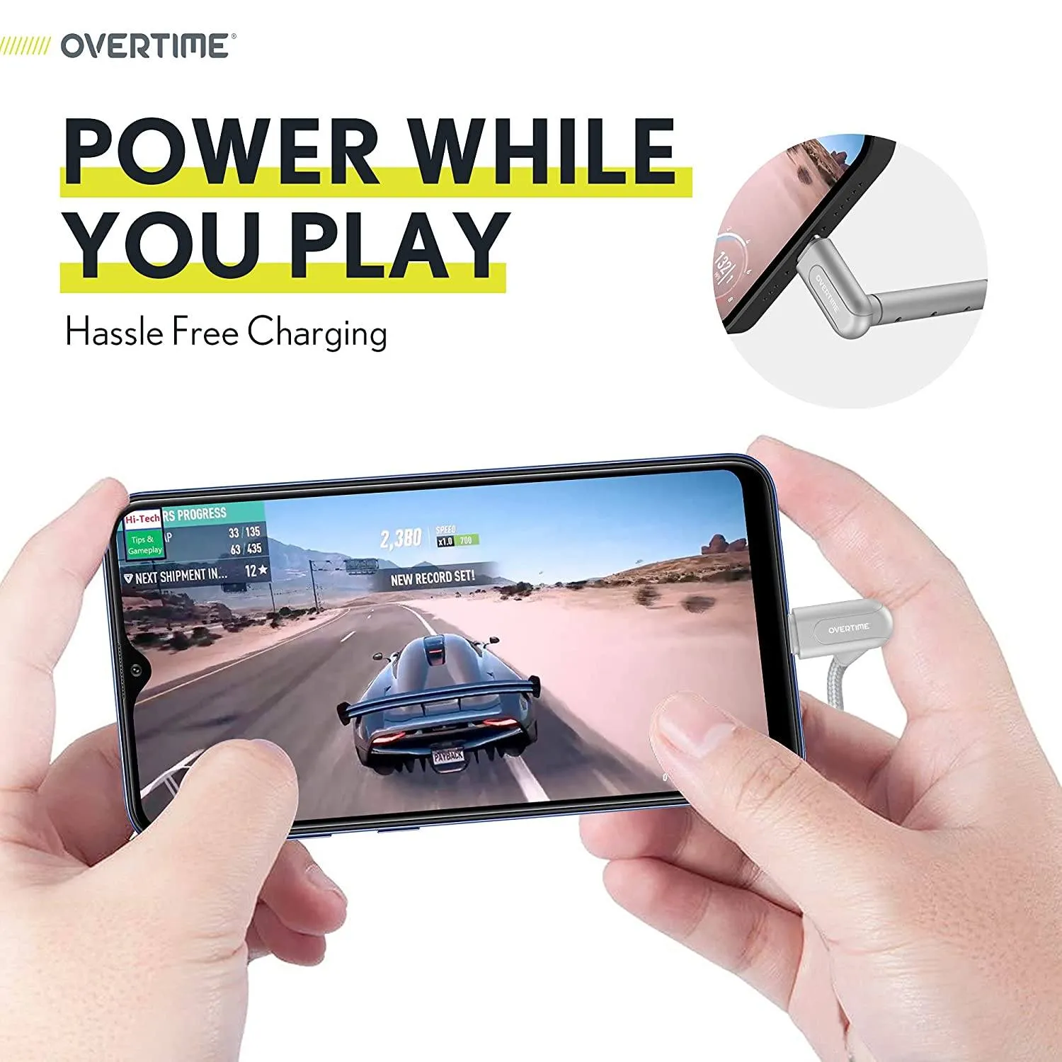 2-in-1 Charging Cable with Built-in Stand