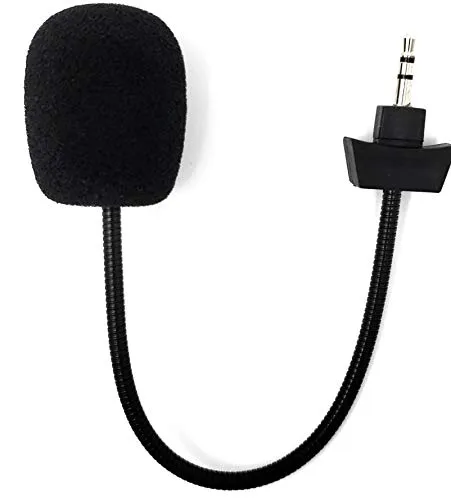 2-Pack Replacement AG9 Game Mics TNE 2.5mm Microphone Boom for PDP Afterglow AG 9 Legendary Collection Sound of Justice AG 9  Armored Wireless Xbox One PS4 PC Computer Gaming Headphones