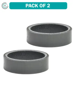 2 Pack Wheels Manufacturing Carbon Headset Spacer - 1-1/8", 10mm, Gloss, 1-Each