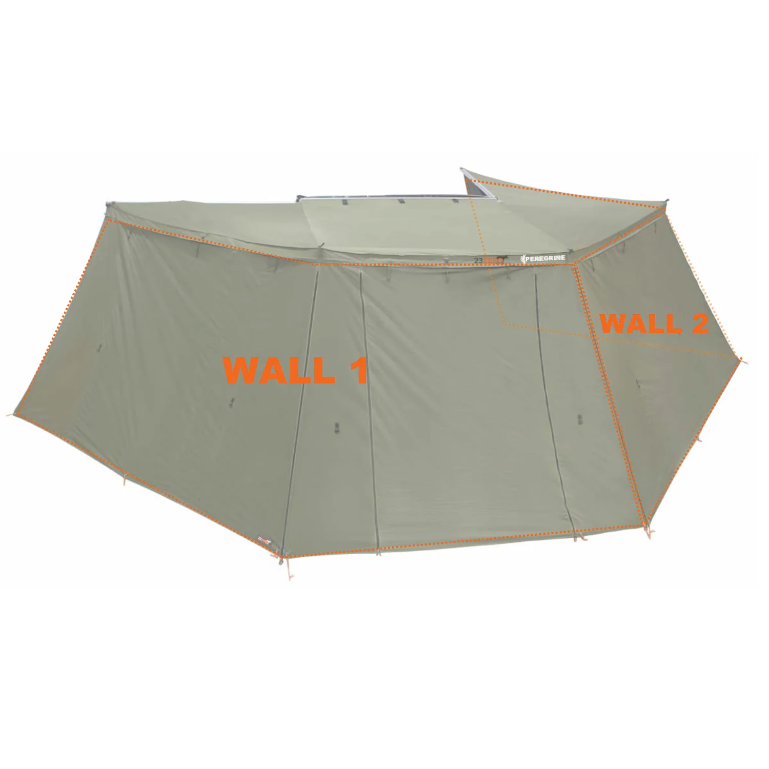 23ZERO 270° Peregrine Awning Solid Walls 1.0 (Fits PRO 5 – Left Only)