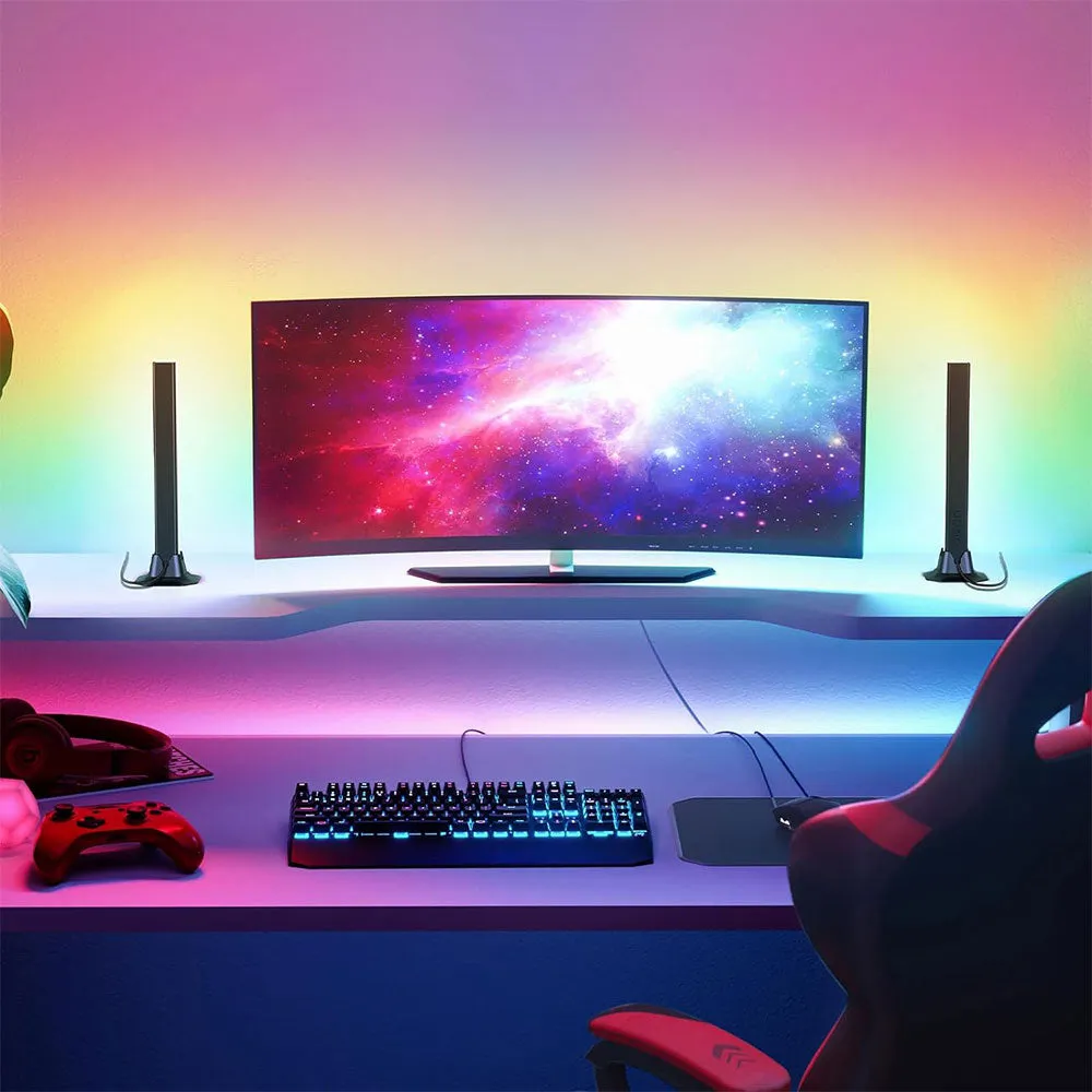 2Pcs RGB LED Light Bars Multicolor Atmosphere Lights  APP Control  Gaming and TV Backlight