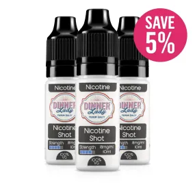 3 Bottles - Nicotine Shot 10ml 18mg