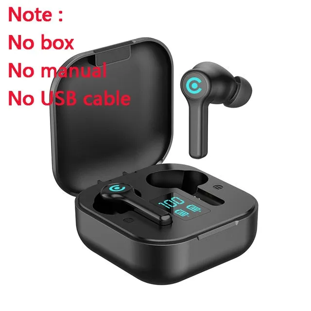 56 HOURS LONG Battery ES1 Wireless Bluetooth Earphones 5.1 Headsets Gaming Headphones with Microphonefor All ISO Android Phone
