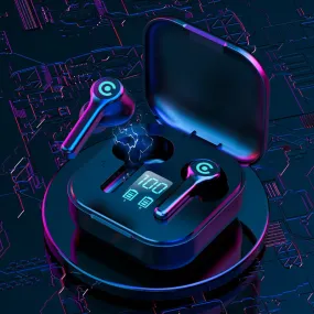 56 HOURS LONG Battery ES1 Wireless Bluetooth Earphones 5.1 Headsets Gaming Headphones with Microphonefor All ISO Android Phone