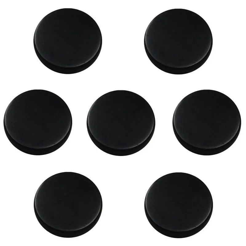 7 pcs Shungite Sticker for Cell Phone Case Tablet Laptop Computer - Round Dot Healing Energy Shungite Stones Protection Plate with Carbon Fullerenes (Polished, 20 mm / 0.78") Polished 20 mm / 0.78"