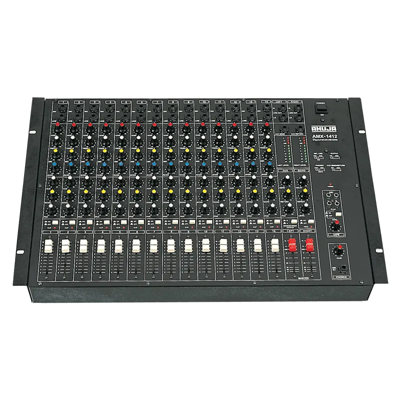 Ahuja Mixer Audio 14 CH 14Mono Input w/ Echo Reverb Effects - AMX1412
