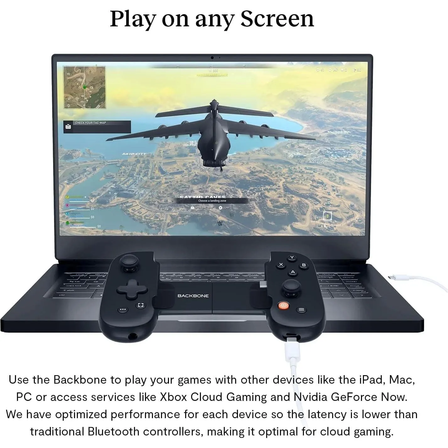 BACKBONE One Mobile Gaming Controller for Android (USB-C) - Xbox Edition - Turn Your Phone into a Gaming Console - Black