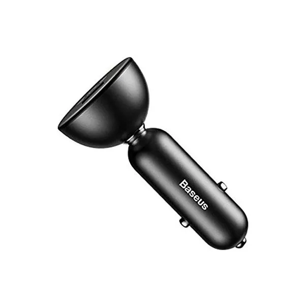 Baseus Shake Head Digital Car Charger - Black
