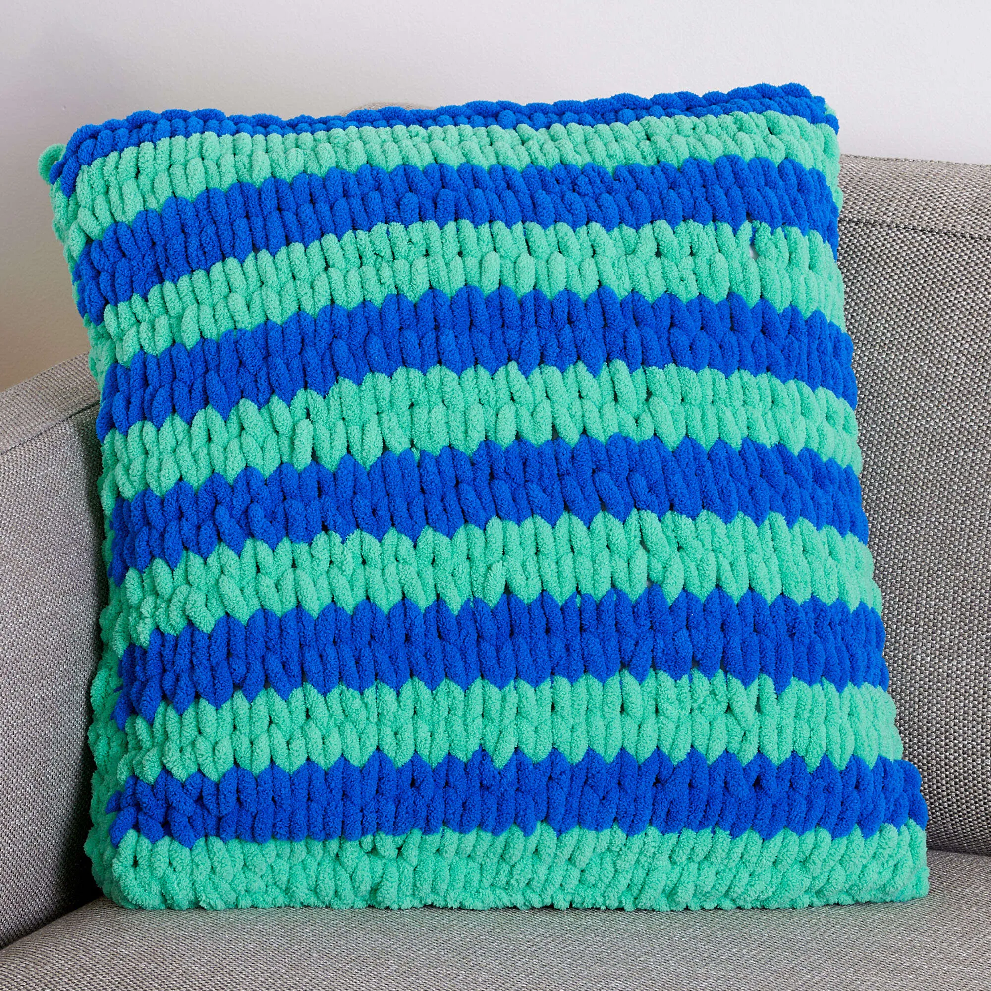 Bernat Craft EZ Striping Pillow
