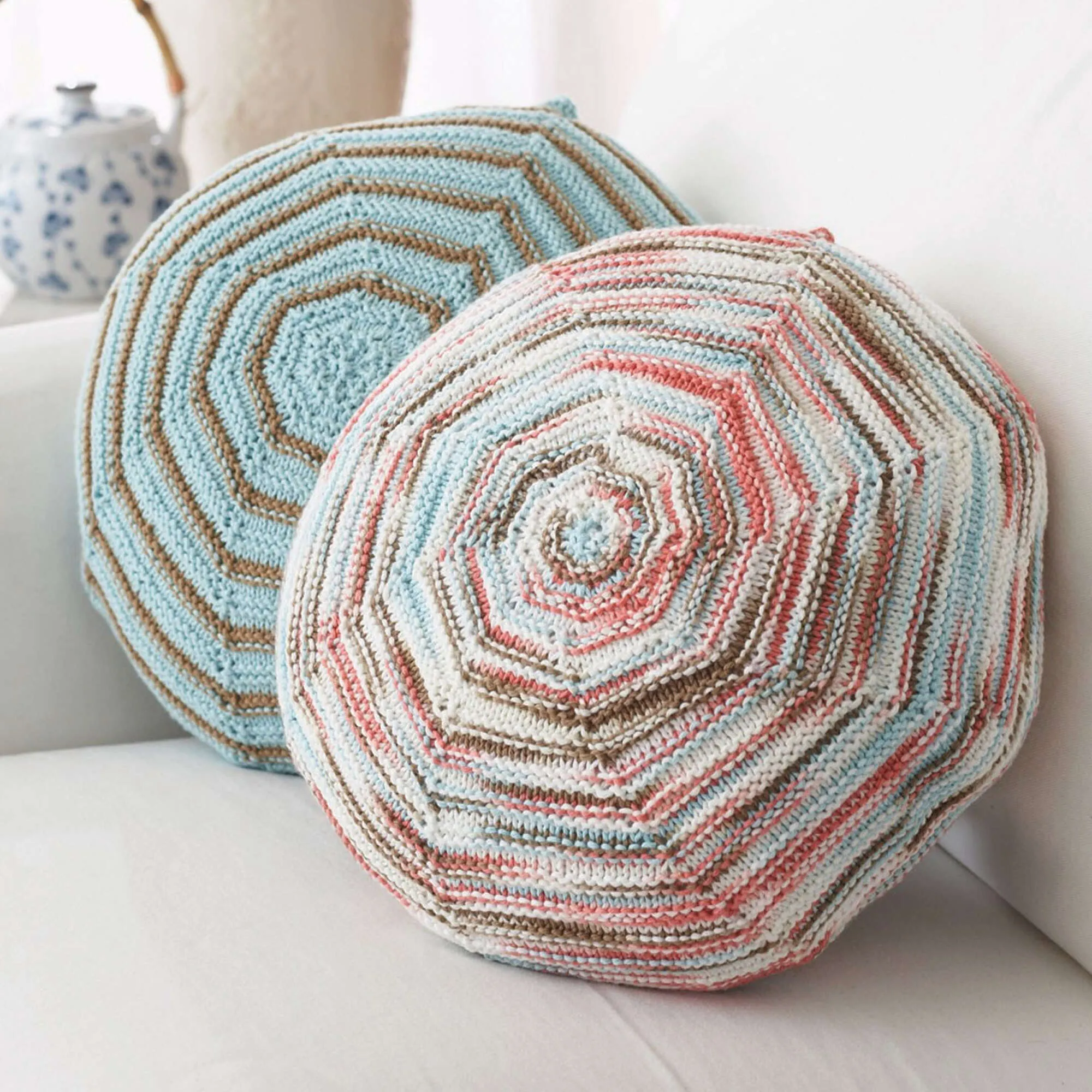 Bernat Knit Zen Pillows