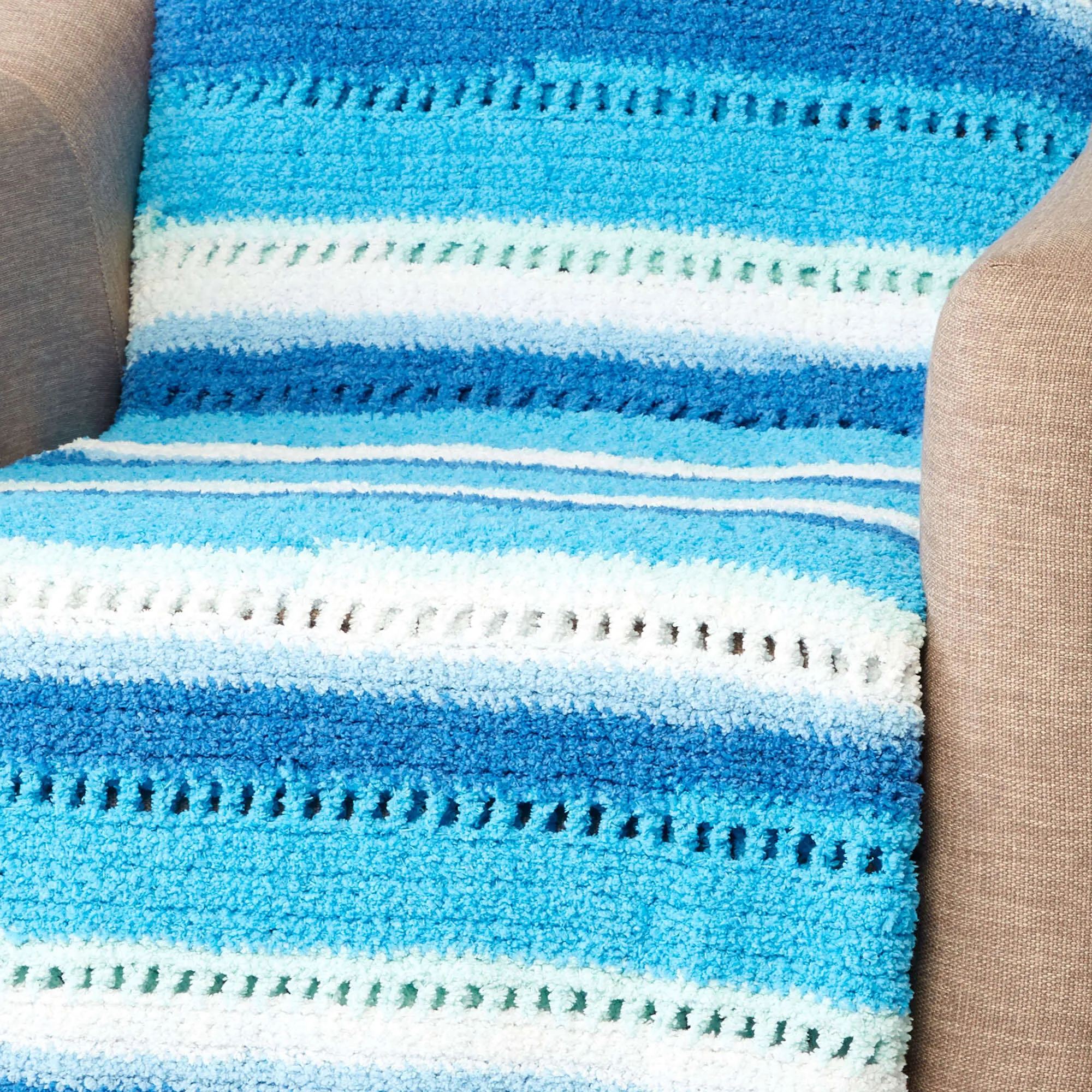 Bernat Soft And Breezy Crochet Blanket