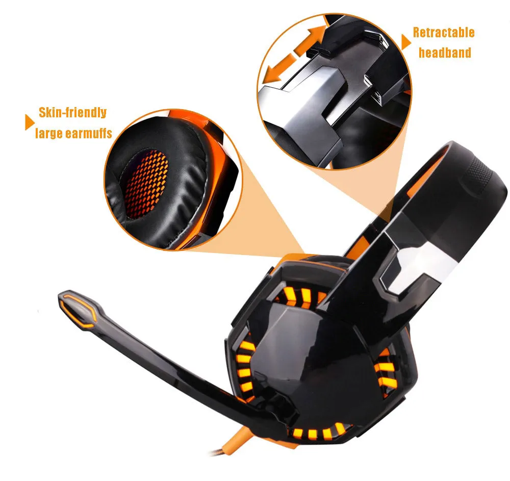 Best Gaming Headphones with Mic Noise Cancellation Soft Pads Design