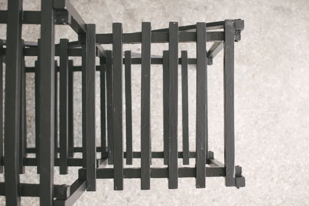 Black Slat Shelf
