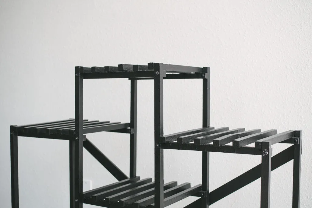 Black Slat Shelf