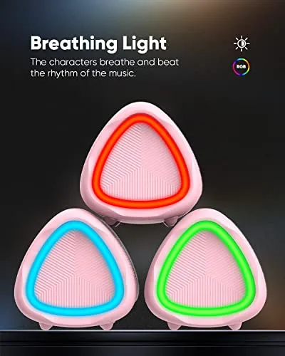 Bluetooth Speaker, IPX5 Waterproof Speaker with HD Sound, Up to 24H Playtime, TWS Pairing, BT5.3, Portable Wireless Speakers for Home/Party/Outdoor/Beach, Electronic Gadgets, Birthday Gift (Pink)
