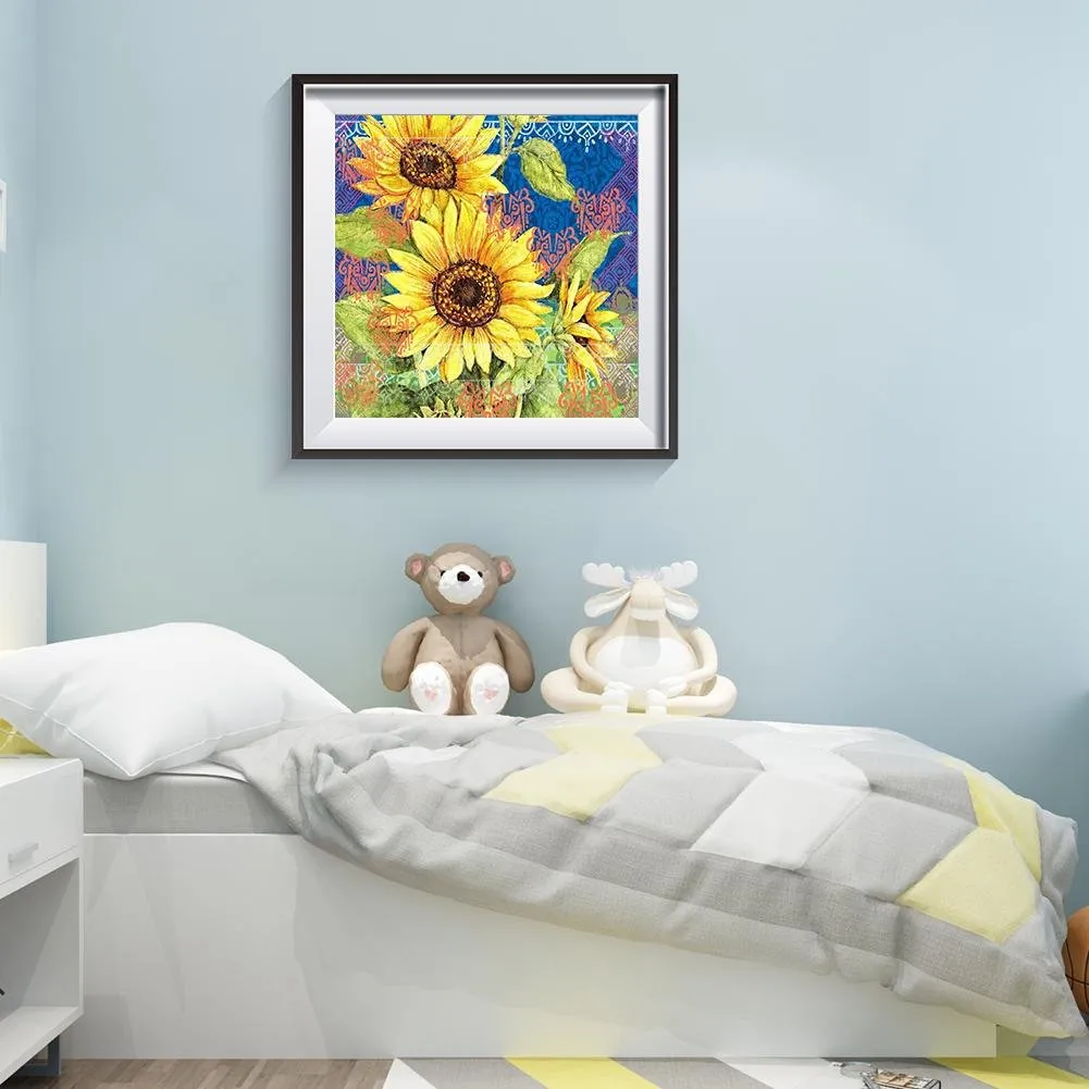 Bright Flower  - Full Round Diamond - 30x30CM
