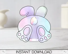 Bunny Butt Easter Egg Stand PNG Bundle, Egg Holder Digital Download for Sublimation Blank Design