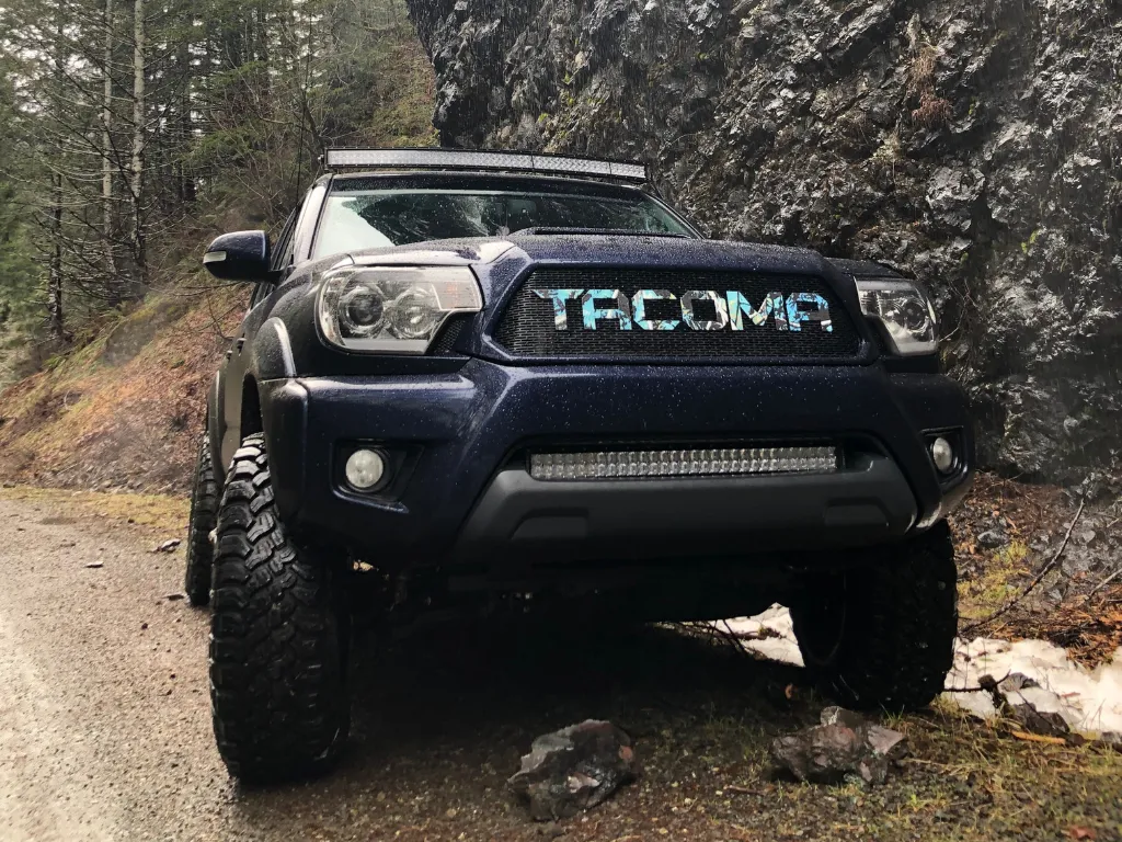 Cali Raised LED 2005-2015 Toyota Tacoma 32" Lower Bumper Flush LED Light Bar Brackets Kit