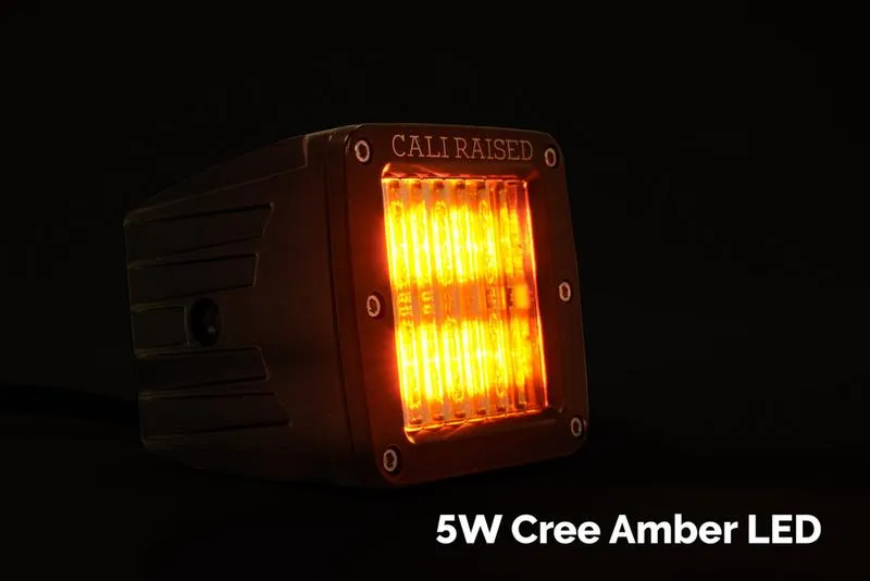 Cali Raised LED 2014-2022 Toyota 4Runner/ 2023 TRD LED Fog Light Pod Replacements Brackets Kit