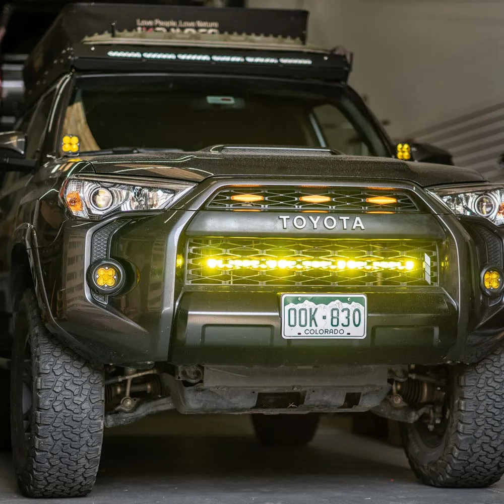 Cali Raised LED - 32" Hidden LED Grille Light Bar Brackets Kit - Toyota 4Runner (2014-2022)