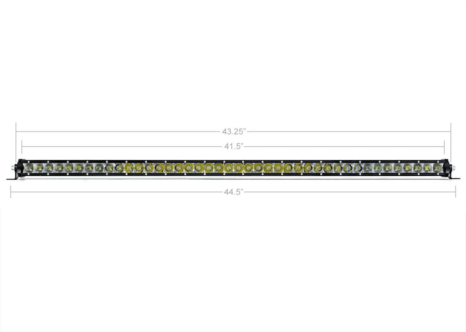 Cali Raised LED 42" Slim Single Row LED Light Bar (Amber)