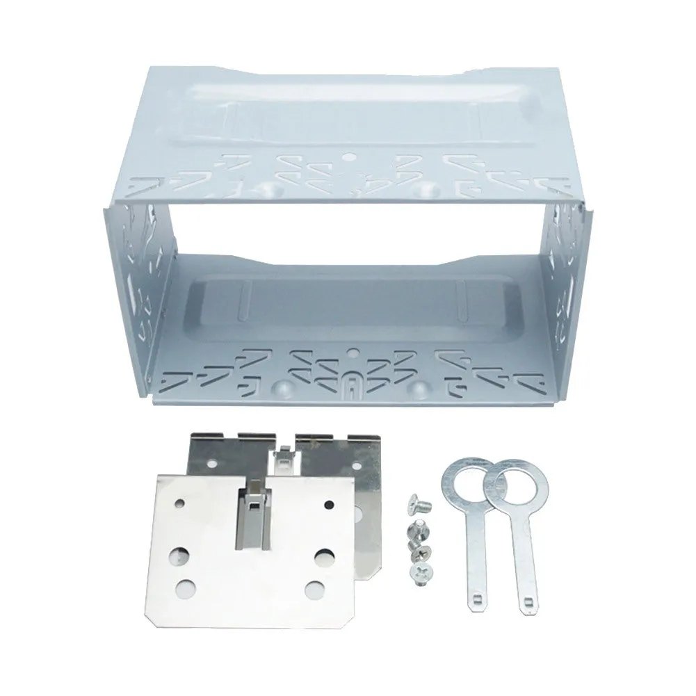 Car Radio 2DIN Installation Metal Cage Kits Brackets/Screws/Keys
