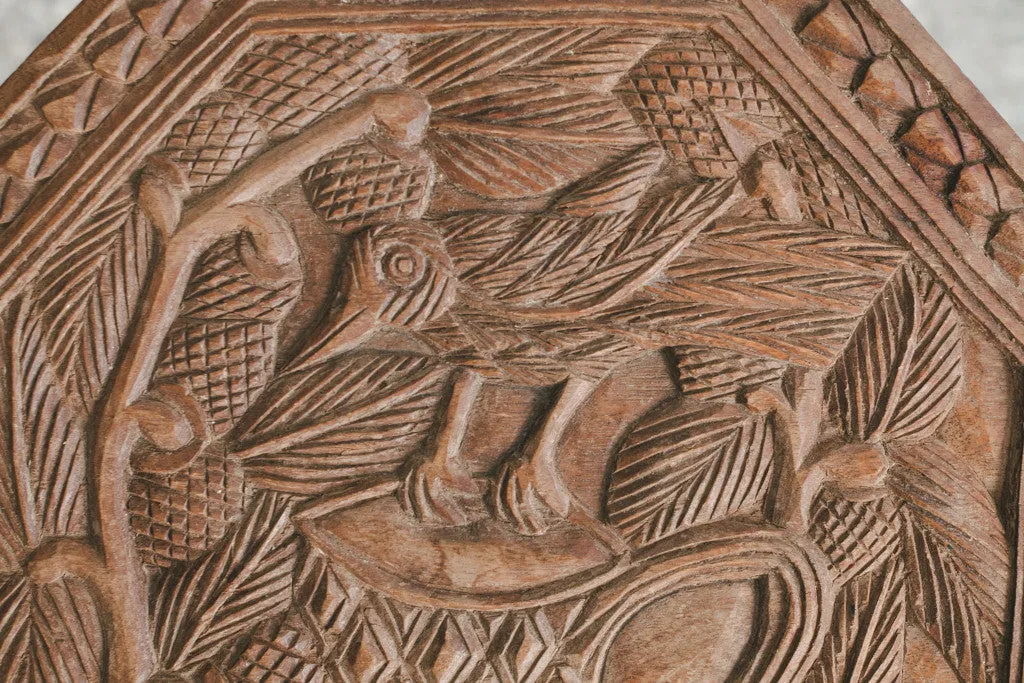 Carved Bird Table