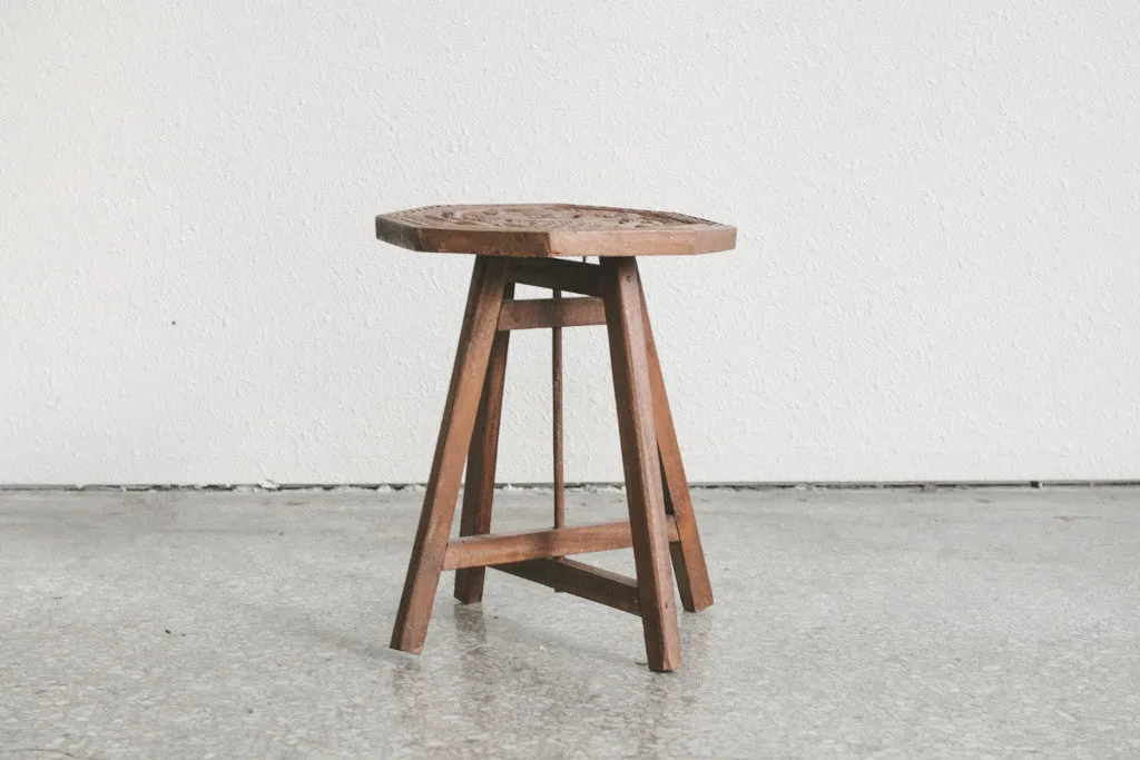 Carved Bird Table