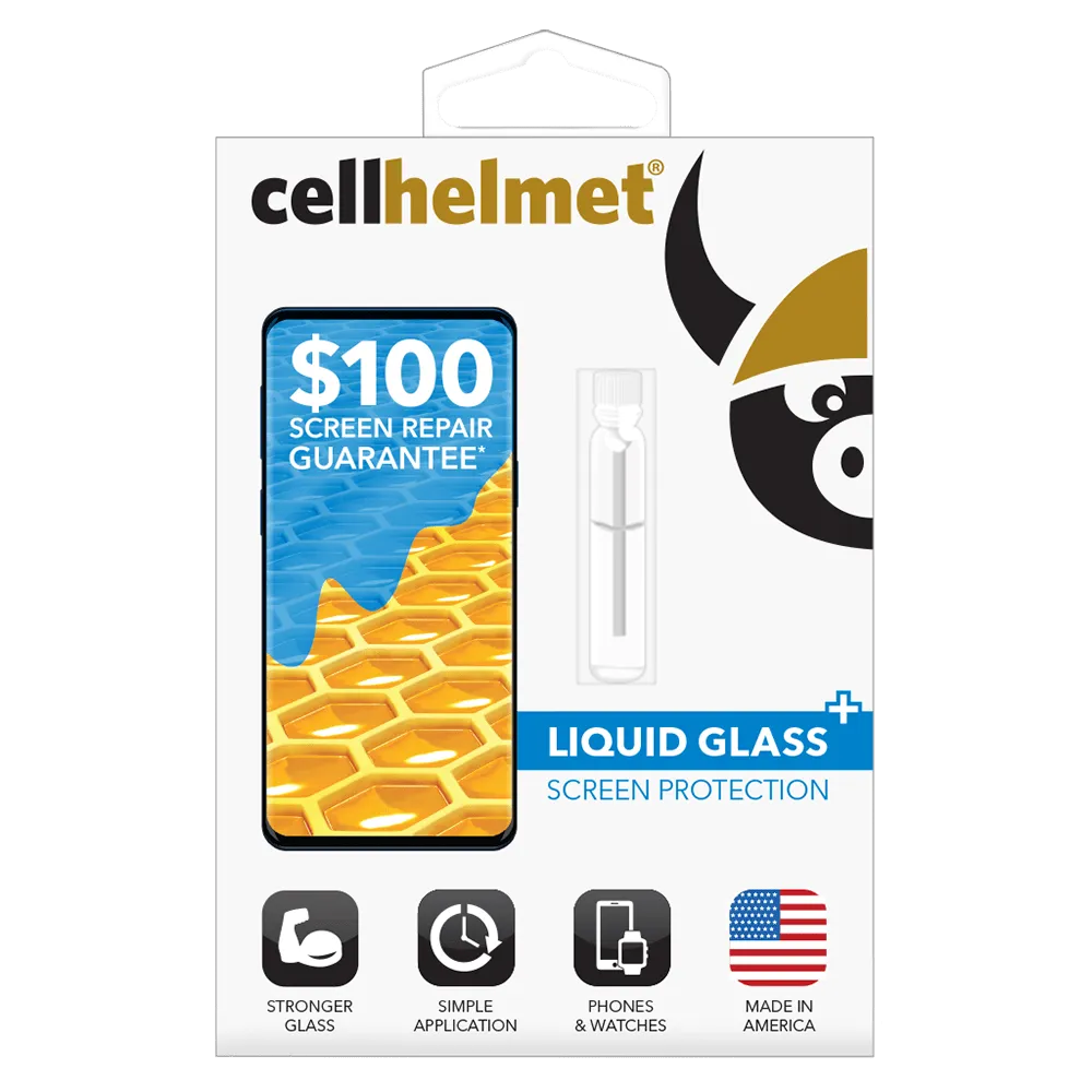 Cellhelmet Liquid Glass Plus $100 Guarantee Screen Protection for Phones by Cellhelmet