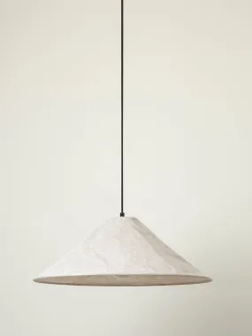 Collapsible oversized linen shade