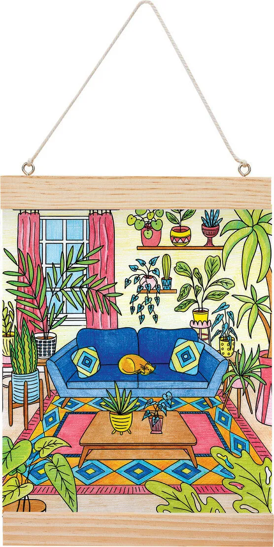 Color by Number Wall Art - Plant Room