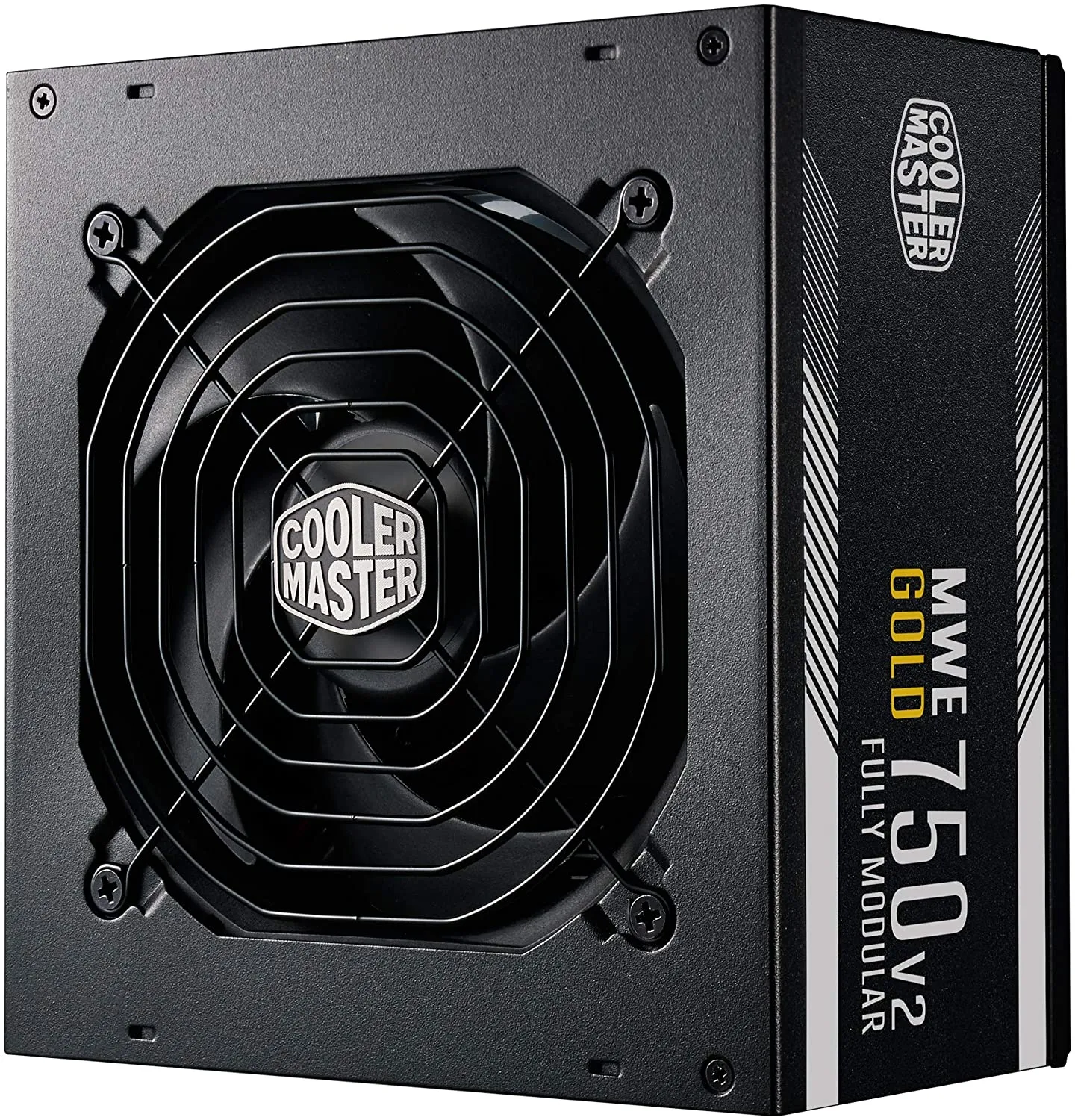 Cooler Master MWE Gold 750 V2 Full Modular, 750W, 80  Gold Efficiency, 2 EPS Connectors, 120mm HDB Fan, Semi-fanless Operation