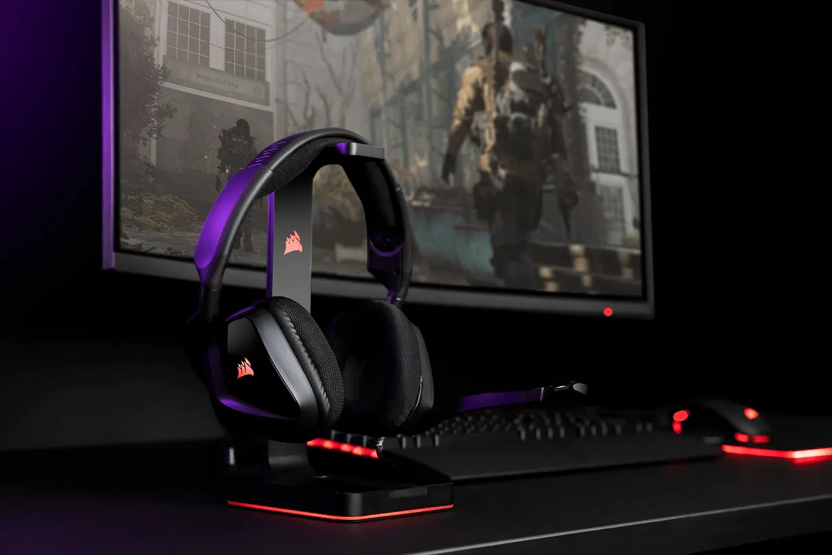 Corsair Gaming ST100 RGB Premium Headset Stand With 7.1 Surround Sound