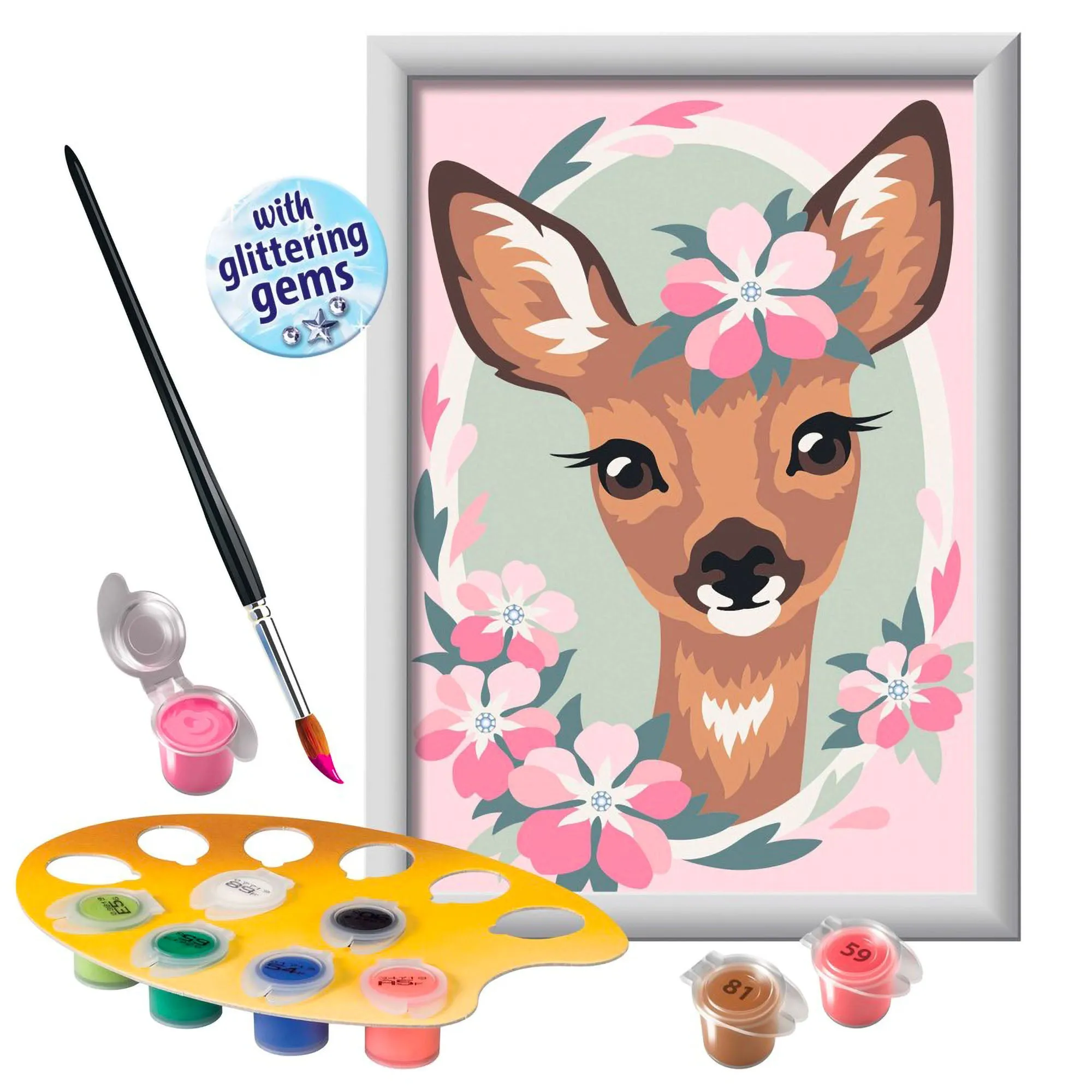 CreArt Kids Paint by Number Kit - Delightful Deer