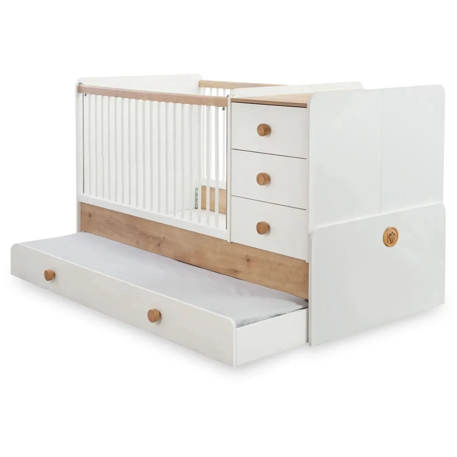 Crib Natura Baby Sl Convertible Baby Bed (w/Trundle Bed - 80x180 Cm)