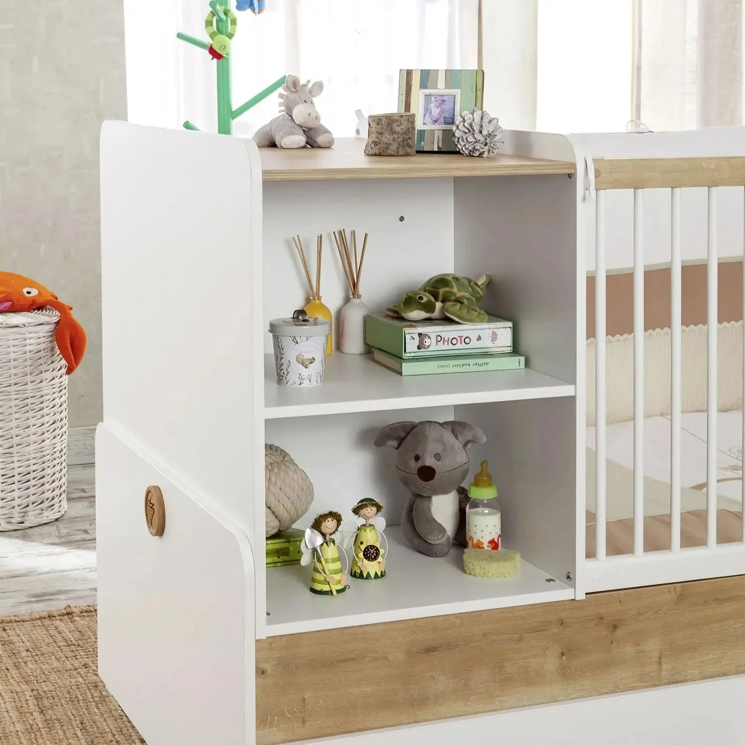 Crib Natura Baby Sl Convertible Baby Bed (w/Trundle Bed - 80x180 Cm)