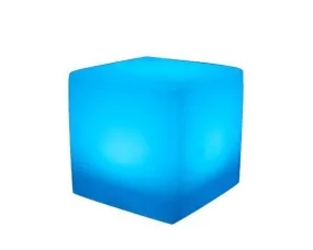 Cube, LED Lit Polyethylene