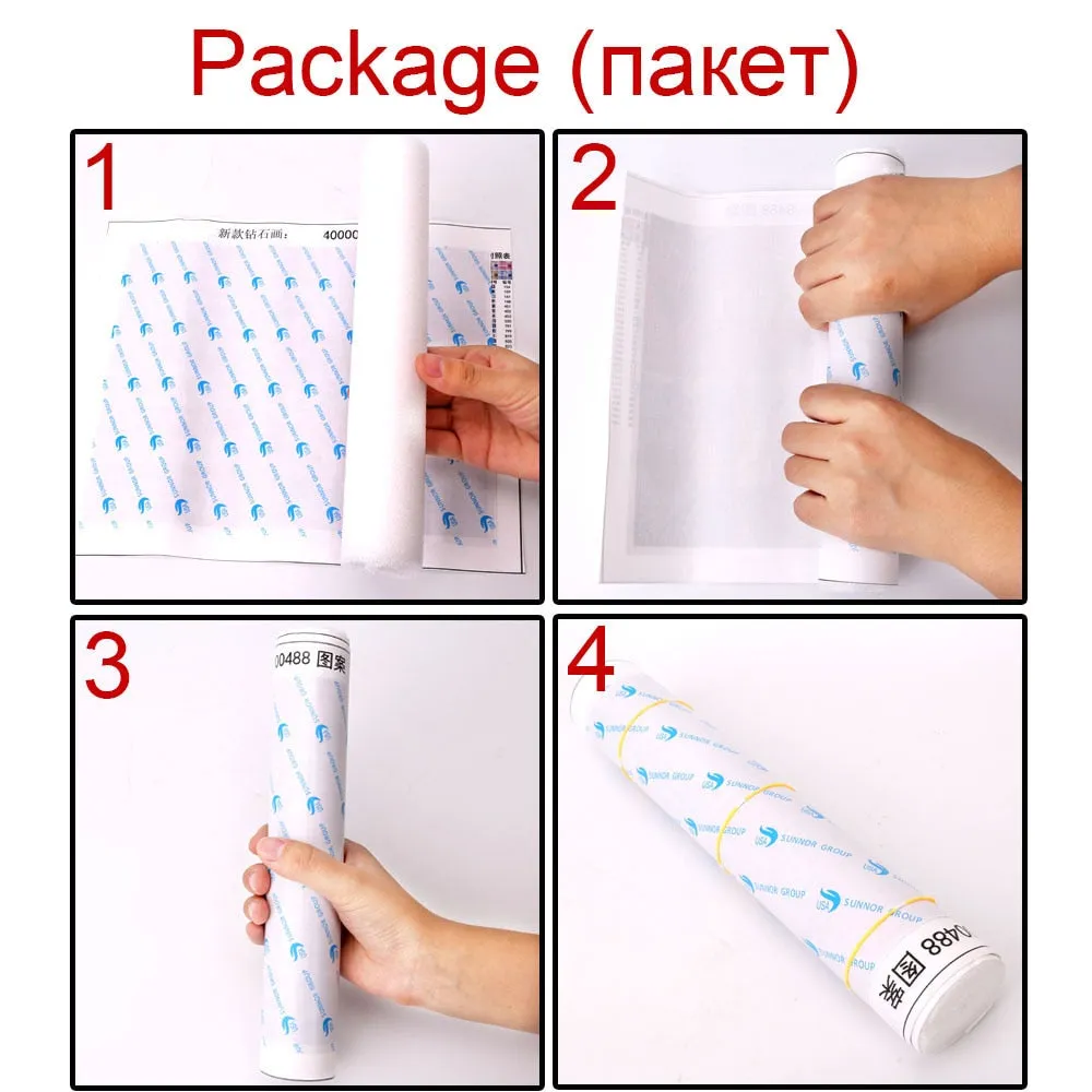 Cute Cartoon Diamond Painting Kit, Full Round/Square 5D Diamonds