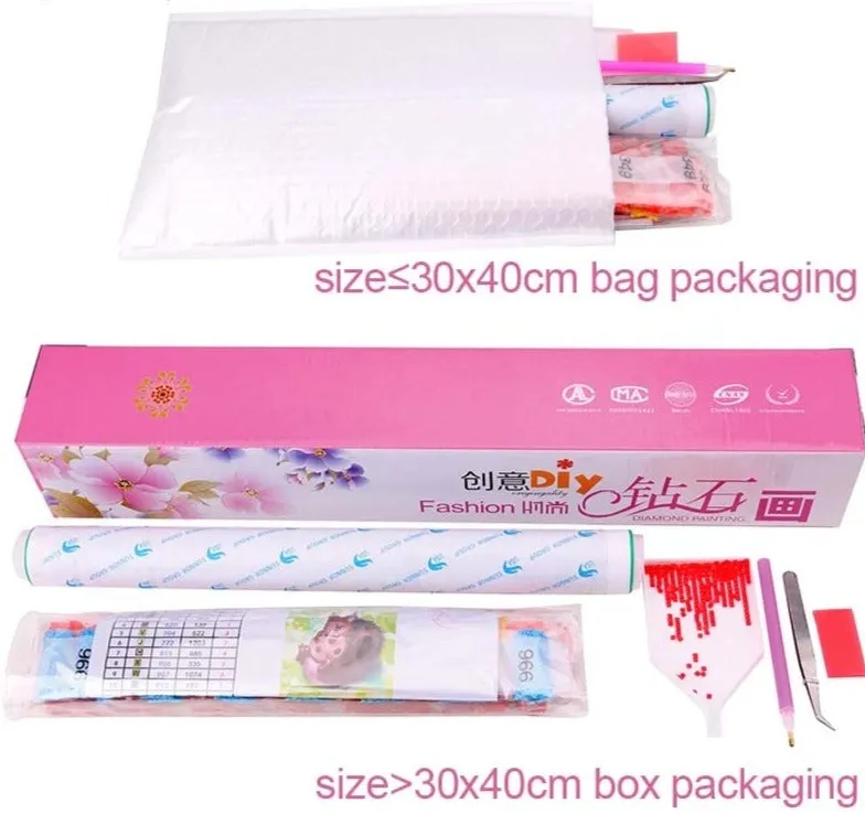 Cute Cartoon Diamond Painting Kit, Full Round/Square 5D Diamonds