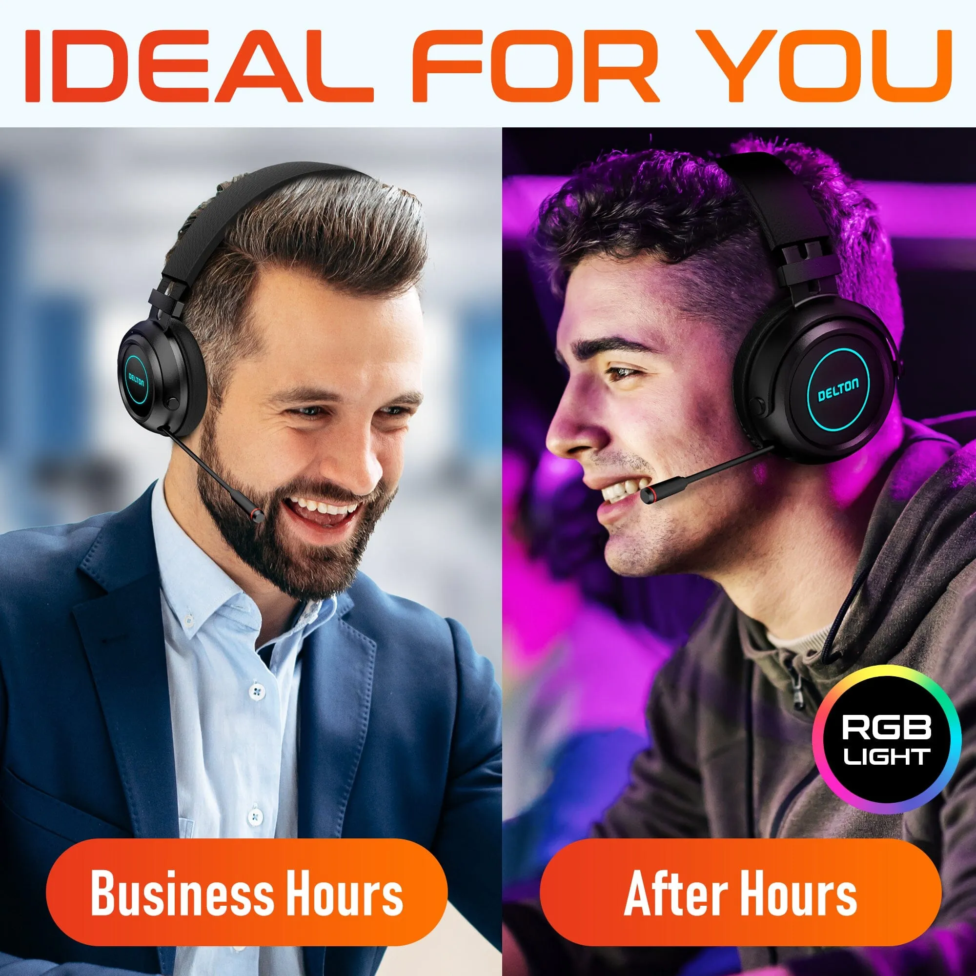Delton G520 Wireless Bluetooth Headset Gaming and Computer Headphone