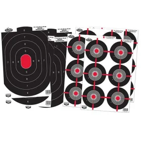 Dirty Bird Combo - 12" x 18",  4 Dirty Bird Silhouette and 4 Dirty Bird Multiple Bull's-eye Targets