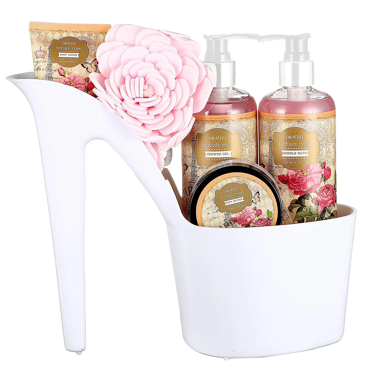Draizee Spa Home Relaxation Fragrance Bag for Woman Rose Scented Heel Shoe 4 Pieces #1 Gift for Christmas