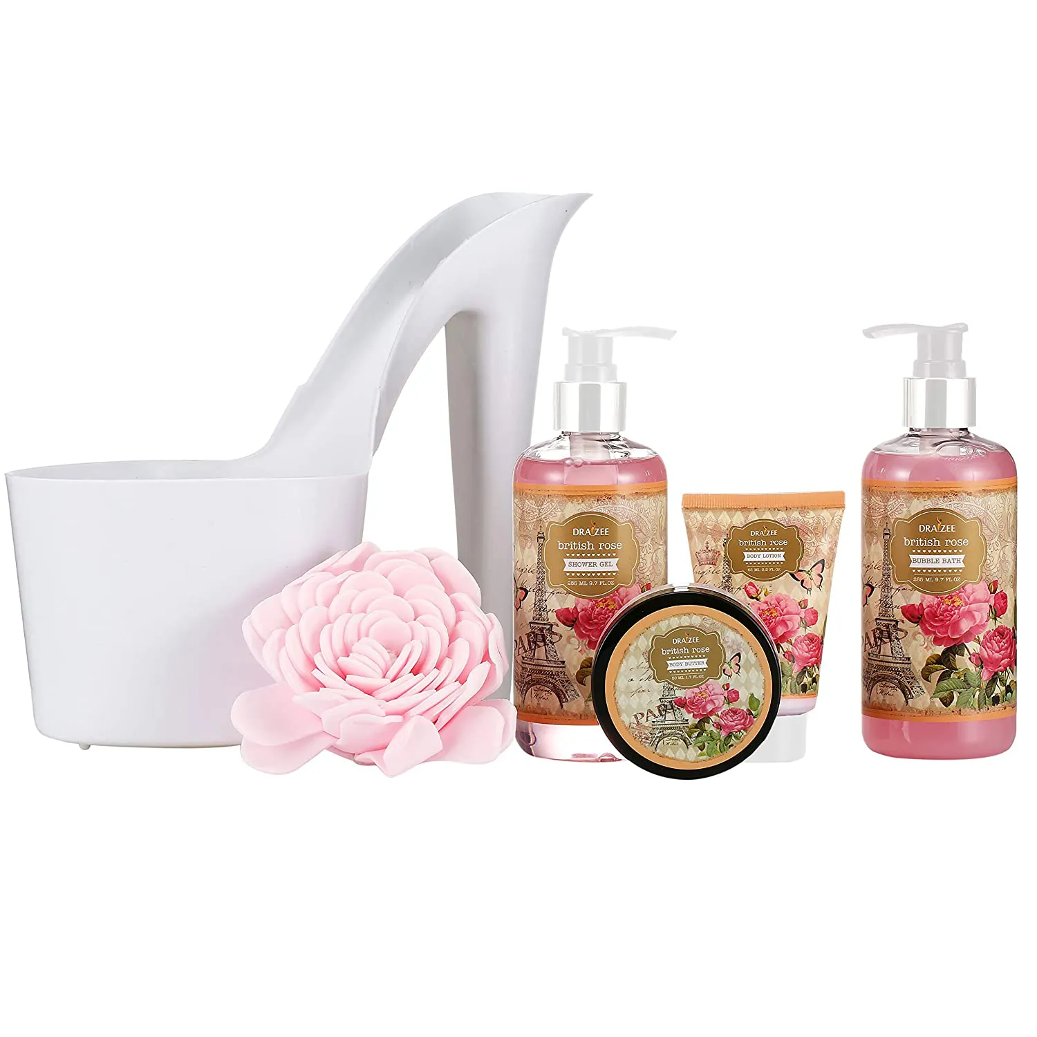 Draizee Spa Home Relaxation Fragrance Bag for Woman Rose Scented Heel Shoe 4 Pieces #1 Gift for Christmas