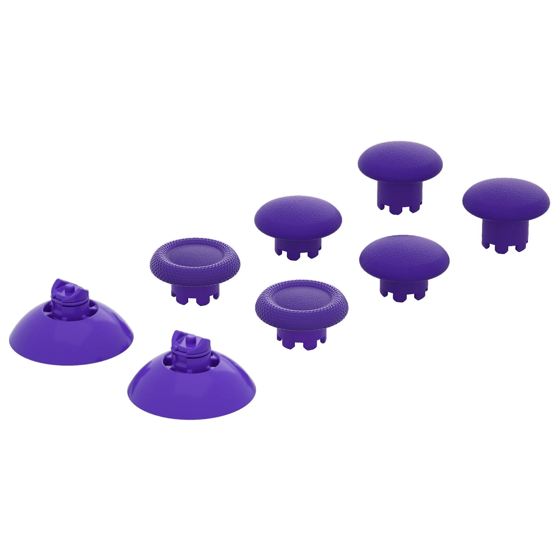 eXtremeRate EDGE Sticks Interchangeable Thumbsticks for Xbox Core Controller, Purple Swappable Analog Stick Joystick for Xbox One S/X, Xbox Elite V1 Controller, for Nintendo Switch Pro Controller - AGLX3M005