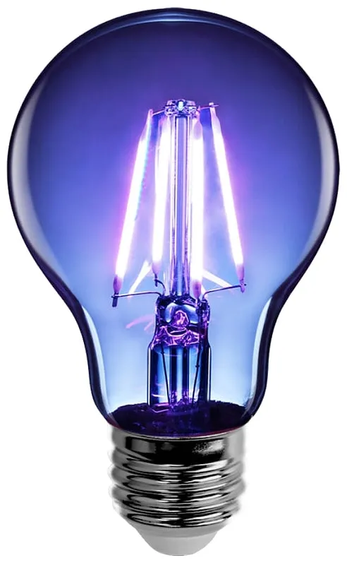 Feit Electric A19/TB/LED LED Bulb, General Purpose, A19 Lamp, E26 Lamp Base, Dimmable, Clear, Blue Light :EA: QUANTITY: 1