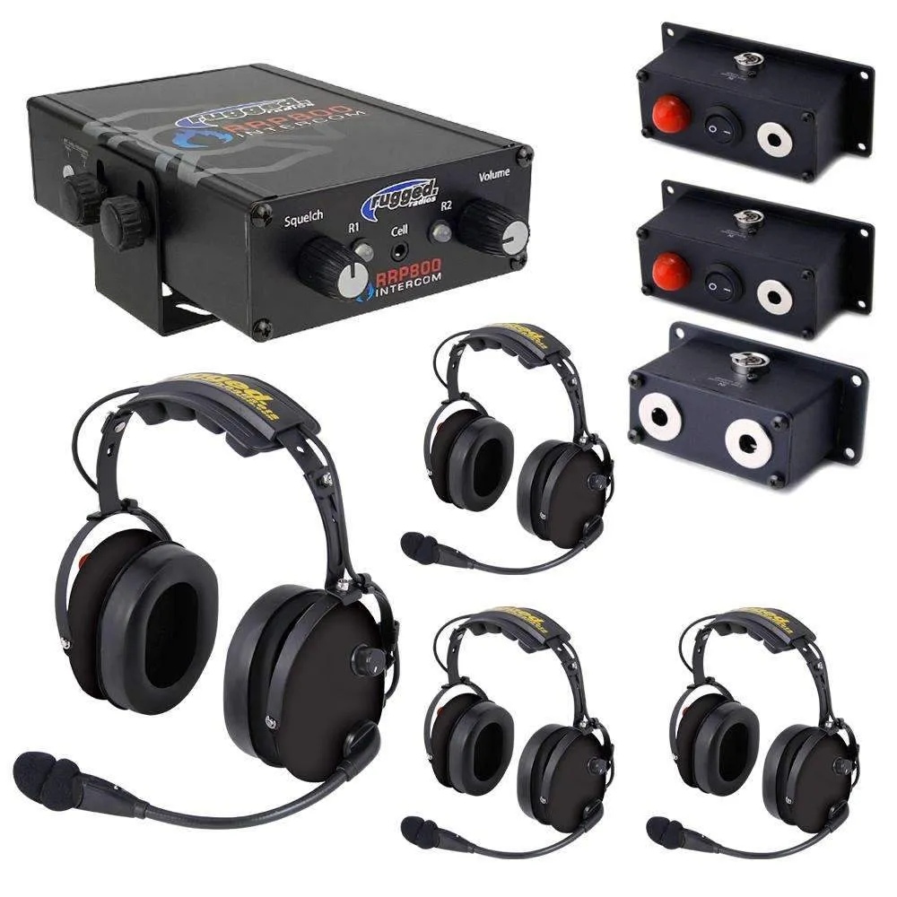 Fire Safety Industrial Dual Radio Intercom 4 Place Kit with RRP800