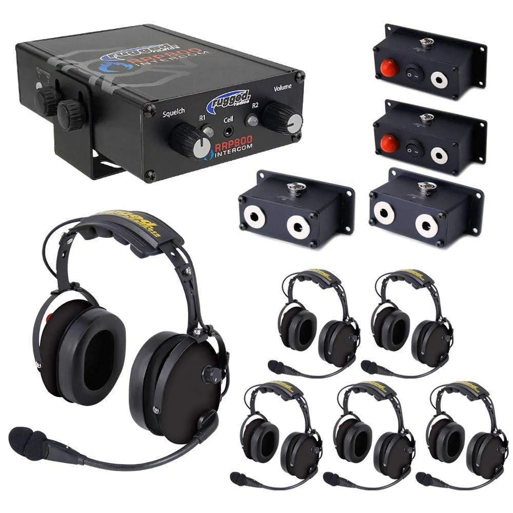 Fire Safety Industrial Dual Radio Intercom 6 Place Kit with RRP800